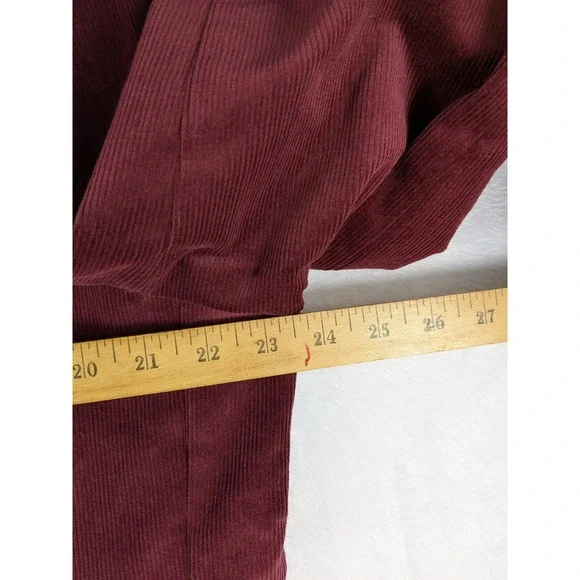 NWT $179 Nautica Mens‎ Corduroy Blazer Burgundy Burgundy Stretch Sport Coat L46
